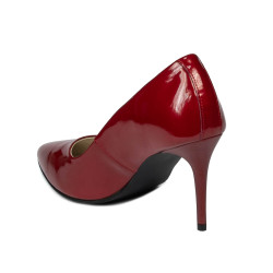 Chaussures élégantes femme 1293 vernis rouge nacré