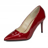Chaussures élégantes femme 1293 vernis rouge nacré