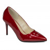 Chaussures élégantes femme 1293 vernis rouge nacré