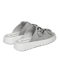 Sandales femme 5084-1 argent nacré