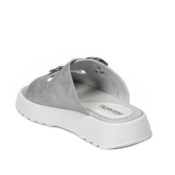 Sandales femme 5084-1 argent nacré