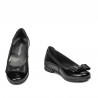 Chaussures enfants 174 vernis noir combiné