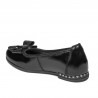 Chaussures enfants 174 vernis noir combiné