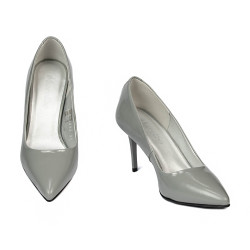Chaussures élégantes femme 1293 vernis gris