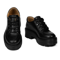 Chaussures décontractées femme 6064 noir combiné