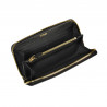 Portefeuille femme 200g cuir noir