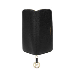 Portefeuille femme 200g cuir noir