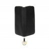 Portefeuille femme 200g cuir noir