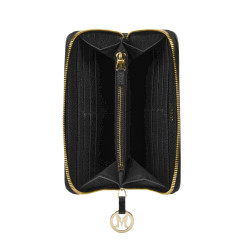 Portefeuille femme 200g cuir noir