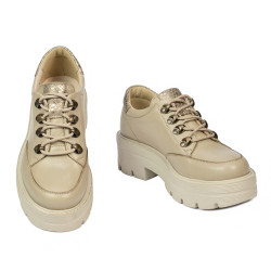 Chaussures casual femme 6064 beige combiné