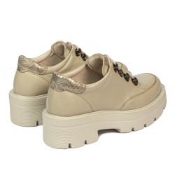 Chaussures casual femme 6064 beige combiné