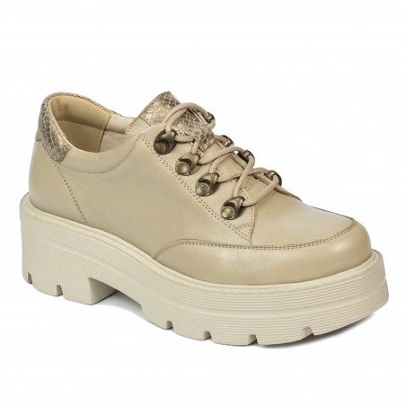 Chaussures casual femme 6064 beige combiné