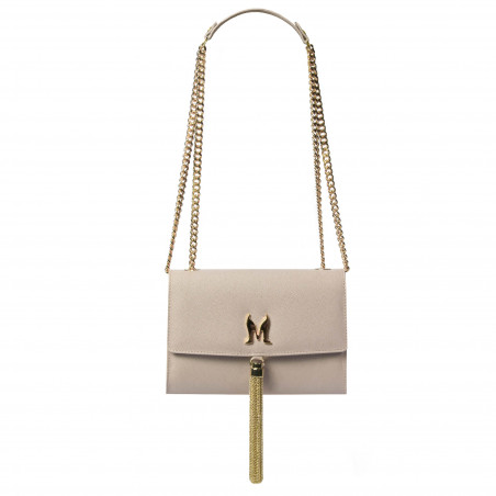 Sac femme à bandoulière 009g beige caviar