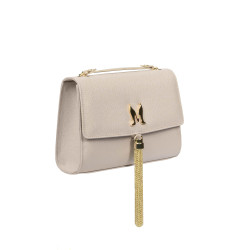 Sac femme à bandoulière 009g beige caviar