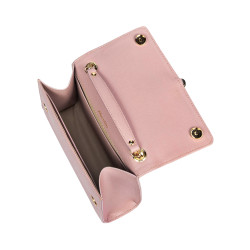 Sac à main femme bandoulière 009g rose saffiano