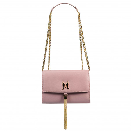 Sac à main femme bandoulière 009g rose saffiano
