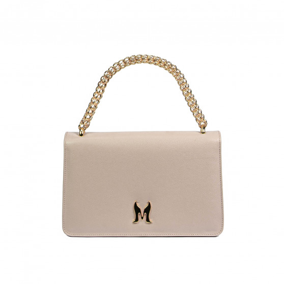 Sac à bandoulière femme 010g beige caviar Sac à bandoulière femme 010g beige caviar
