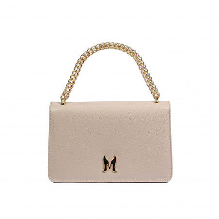 Sac à bandoulière femme 010g beige caviar