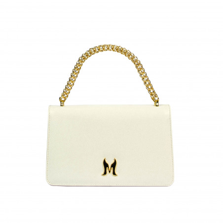Sac à main pour femme à bandoulière 010g beige latte caviar