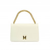Sac à main pour femme à bandoulière 010g beige latte caviar