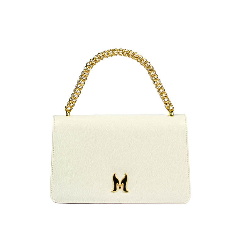 Sac à main pour femme à bandoulière 010g beige latte caviar