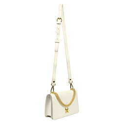 Sac à main pour femme à bandoulière 010g beige latte caviar