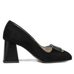 Chaussures élégantes femme 1291 noir antelope