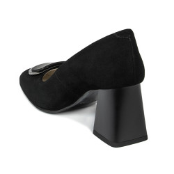 Chaussures élégantes femme 1291 noir antelope