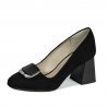 Chaussures élégantes femme 1291 noir antelope