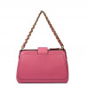 Sac à main femme bandoulière 003g rose barbie+noir