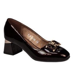Chaussures élégantes femme 1298 verni bordeaux