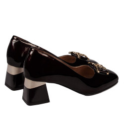 Chaussures élégantes femme 1298 verni bordeaux