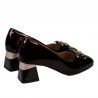 Chaussures élégantes femme 1298 verni bordeaux