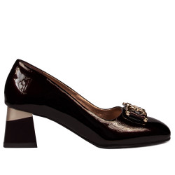 Chaussures élégantes femme 1298 verni bordeaux