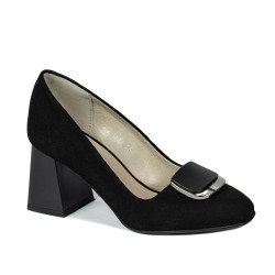 Chaussures élégantes femme 1291 noir antelope