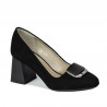Chaussures élégantes femme 1291 noir antelope