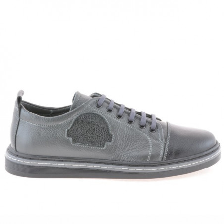 Baskets adolescents 392 noir+gris