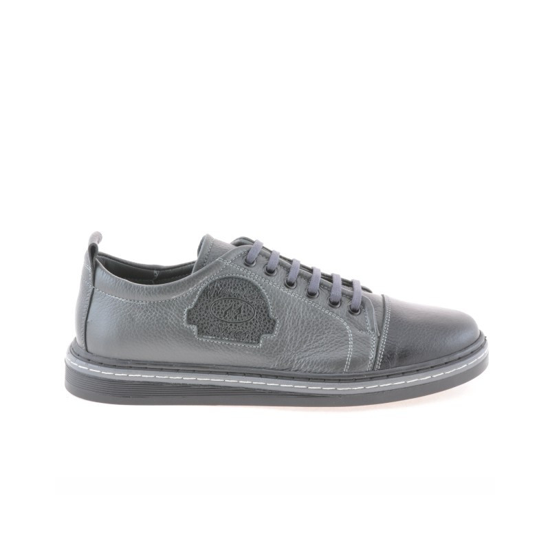 Baskets adolescents 392 noir+gris