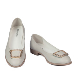 Ballerines femme 6062 blanc ivoire