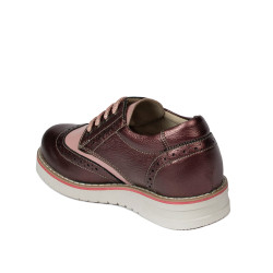 Chaussures enfants 2021 bordeaux nacré combiné