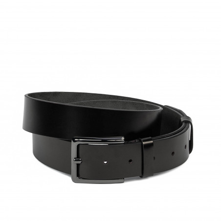 Ceinture homme 41b noir brillant