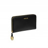 Portefeuille femme 200g noir saffiano