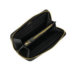 Portefeuille femme 200g noir saffiano
