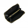 Portefeuille femme 200g noir saffiano