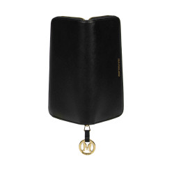 Portefeuille femme 200g noir saffiano