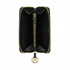 Portefeuille femme 200g noir saffiano