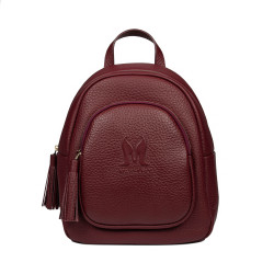 Sac à dos femme 300g cuir bordeaux