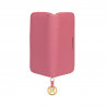 Portefeuille femme 200g en cuir rose