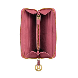 Portefeuille femme 200g en cuir rose