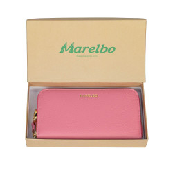 Portefeuille femme 200g en cuir rose